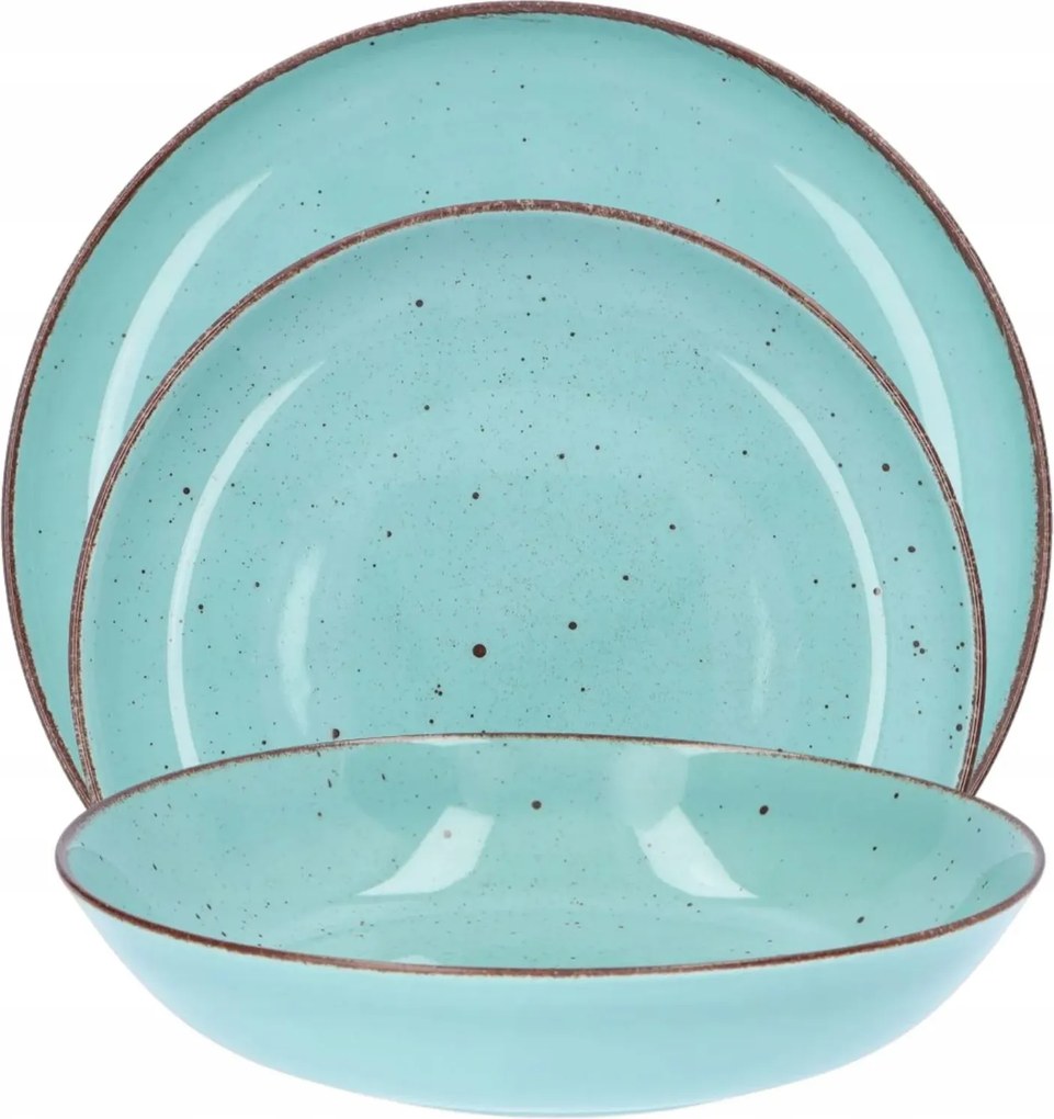 Tányér szett 6 személyes 18 db-os City Az óceán nyugalma Sétáló