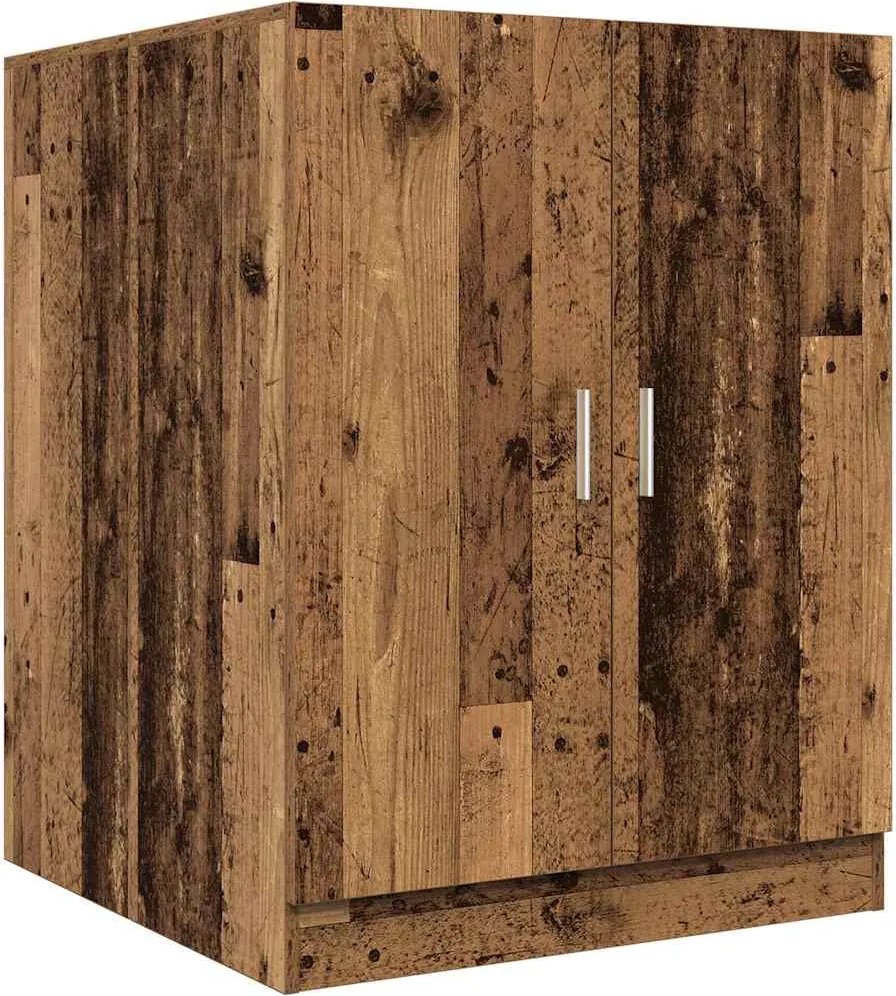 vidaXL antik fa színű mosógépszekrény 70,5 x 71,5 x 91,5 cm