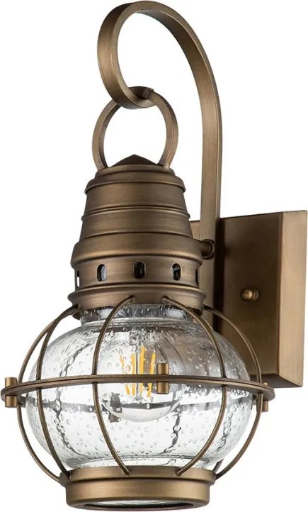 ELSTEAD KLBRIDGEPOINTSNBR BRIDGEPOINT Klasszikus Kültéri Fali Lámpa Sárgaréz E27 IP44