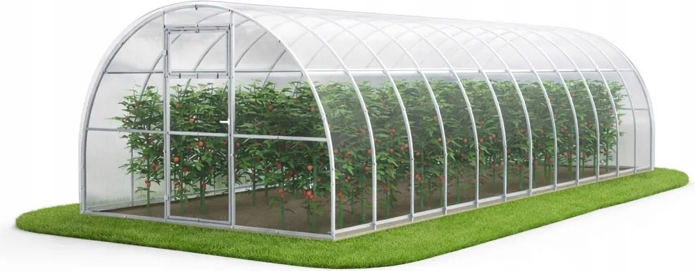 Polikarbonát üvegház Kerti alagút 3x8 m profilok 20x20 polikarbonát 6mm