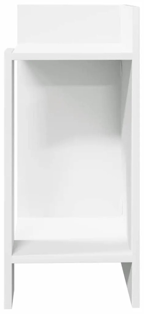 2 db fehér kisasztal polccal 25,5 x 27 x 60 cm
