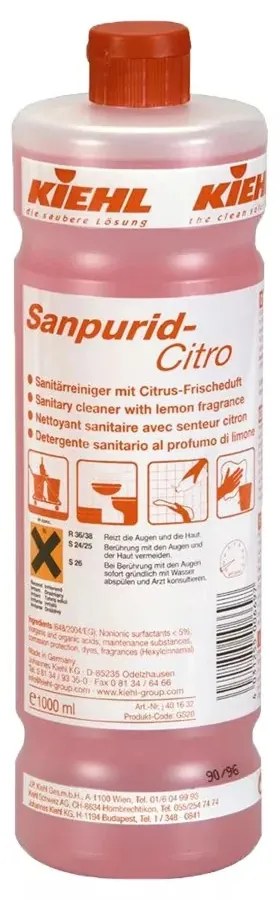 Kiehl Sanpurid-Citro szaniter tisztító frissítő citrus illattal 1000ml