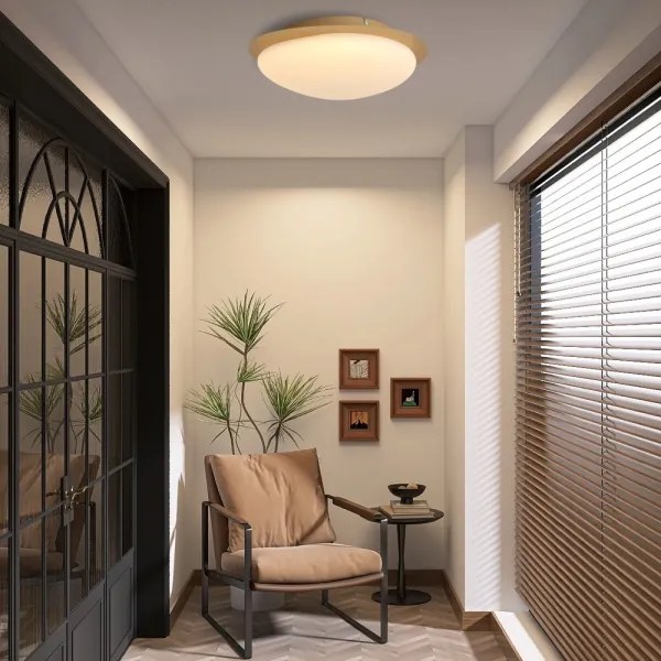 Brilagi - LED mennyezeti lámpa VISBY WOOD LED/18W/230V, Ø 38 cm, barna