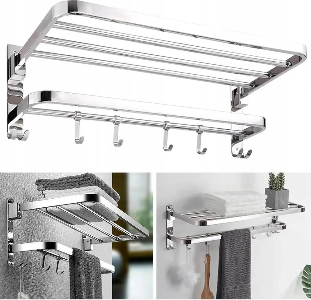 Fürdőszobai Törölközőtartó Polc És Akasztók Loft Fürdőköpenyhez