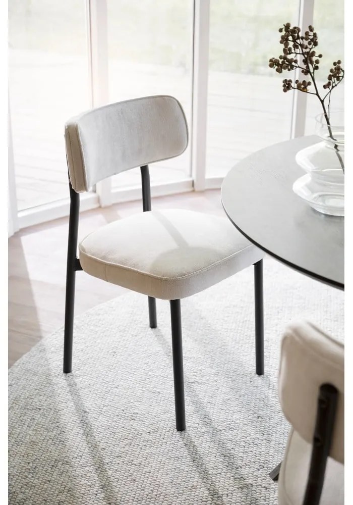 Kerek étkezőasztal tölgyfa dekoros asztallappal 120x120 cm Calverton - Rowico