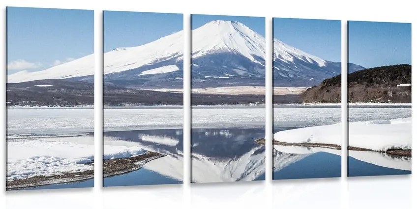 5-részes kép japán hegy Fuji