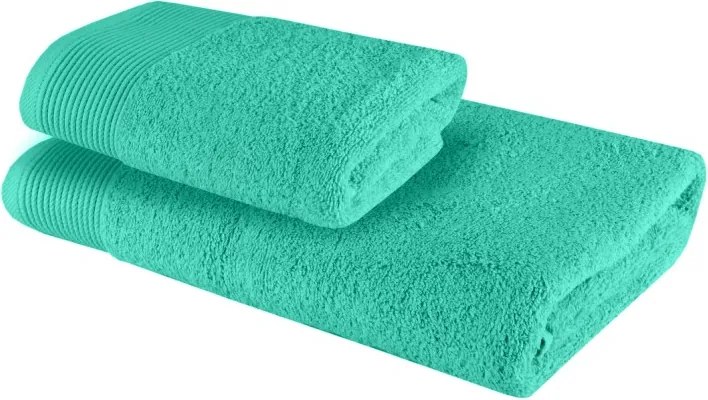 EMI Bella világoszöld törölköző és fürdőlepedő szett 2 db