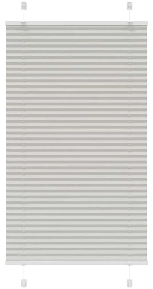 pliszírozott redőny világosszürke 80x100 cm szövetszélesség