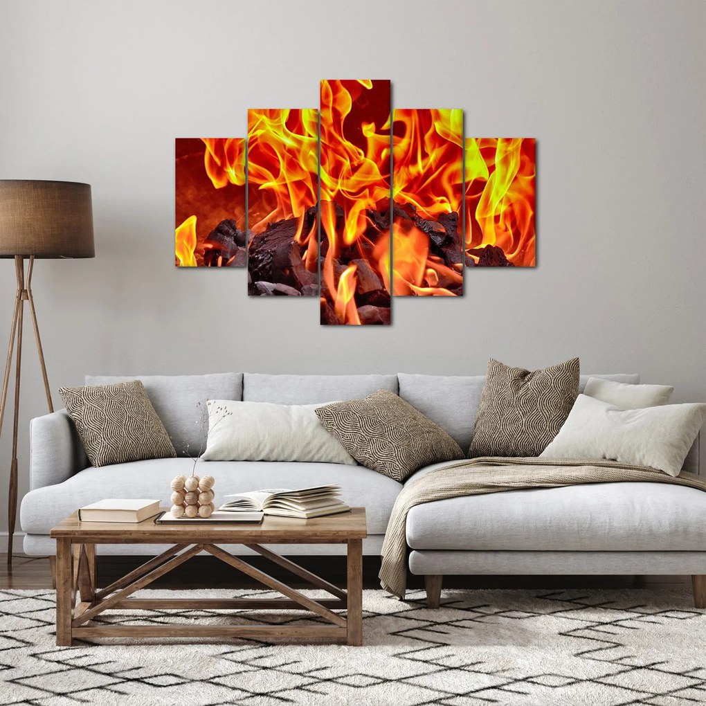 Az égő szén képe (150x105 cm)
