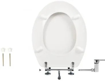 CR BIDÉS WC ülőke - hideg / melegvizes csapteleppel - Duroplast - 44 x 37 cm