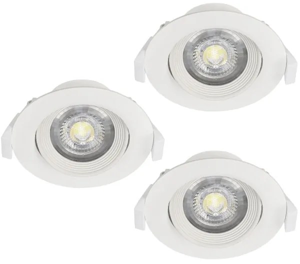 Eglo 32896 - 3 darabos SARTIANO beépíthető mennyezeti lámpa LED/5W/230V