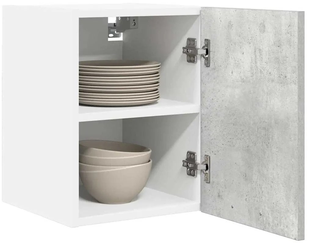 Függő szekrény Riga 2 pcs Beton szürke és fehér 30 x 31 x 40 cm