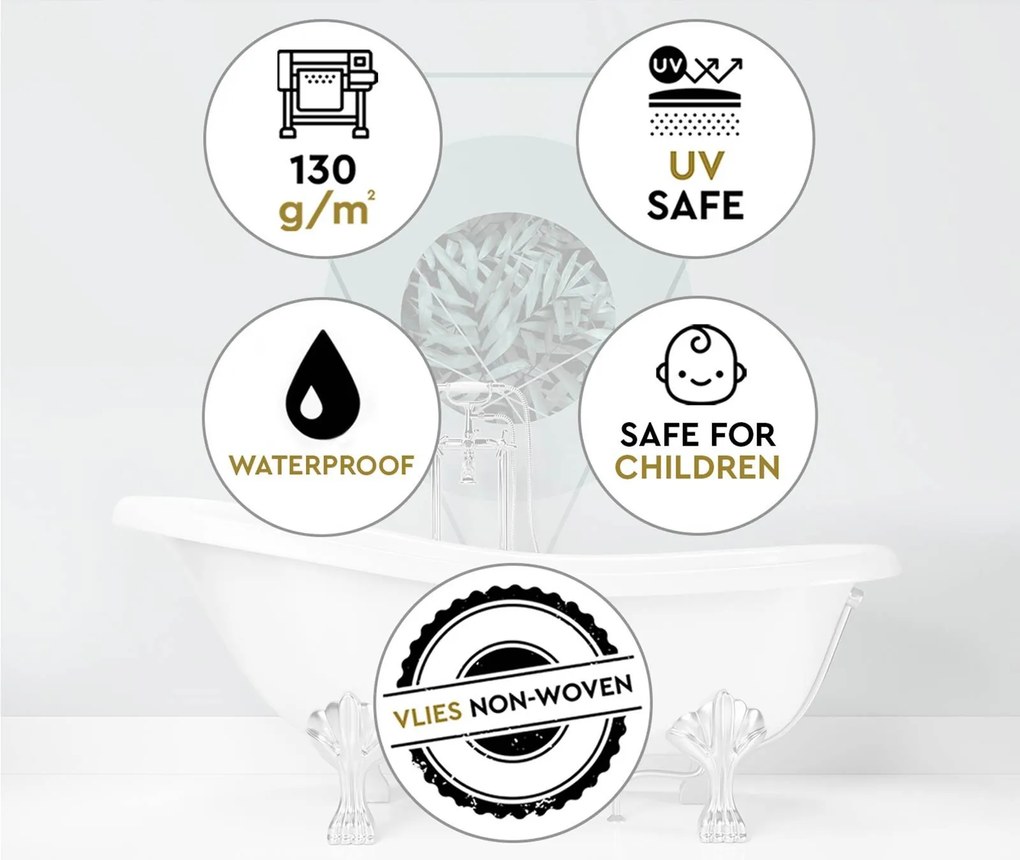 Gario Fotótapéta Levelek és háromszög - Andrea Haase Anyag: Vlies, Méret: 300 x 210 cm