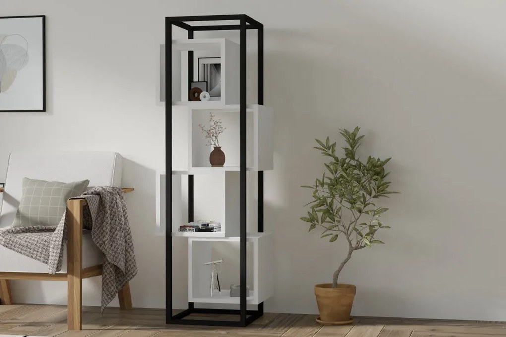 Rabant könyvespolc, fehér, 44 cm
