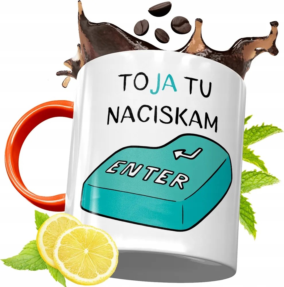 Narancssárga Bögre Informatikus Fejlesztőknek, fényképes nyomtatással