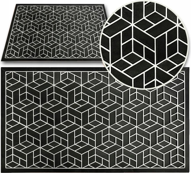 Lábtörlő Kültéri Szőnyeg Cipőajtó Alá Erős 45x70cm