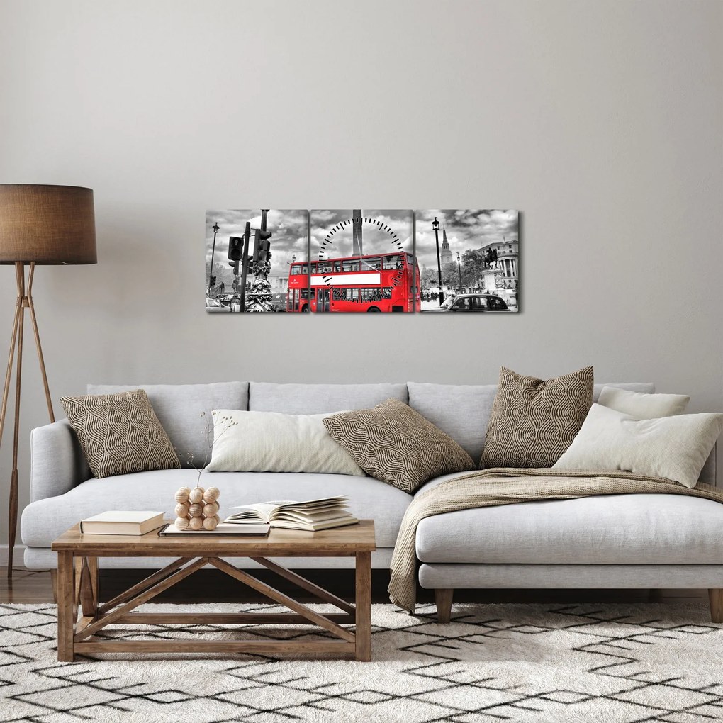 Kép - Trafalgar tér (órával) (90x30 cm)