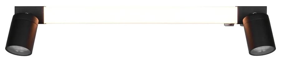 Matt fekete LED fali lámpa Enrico – Trio