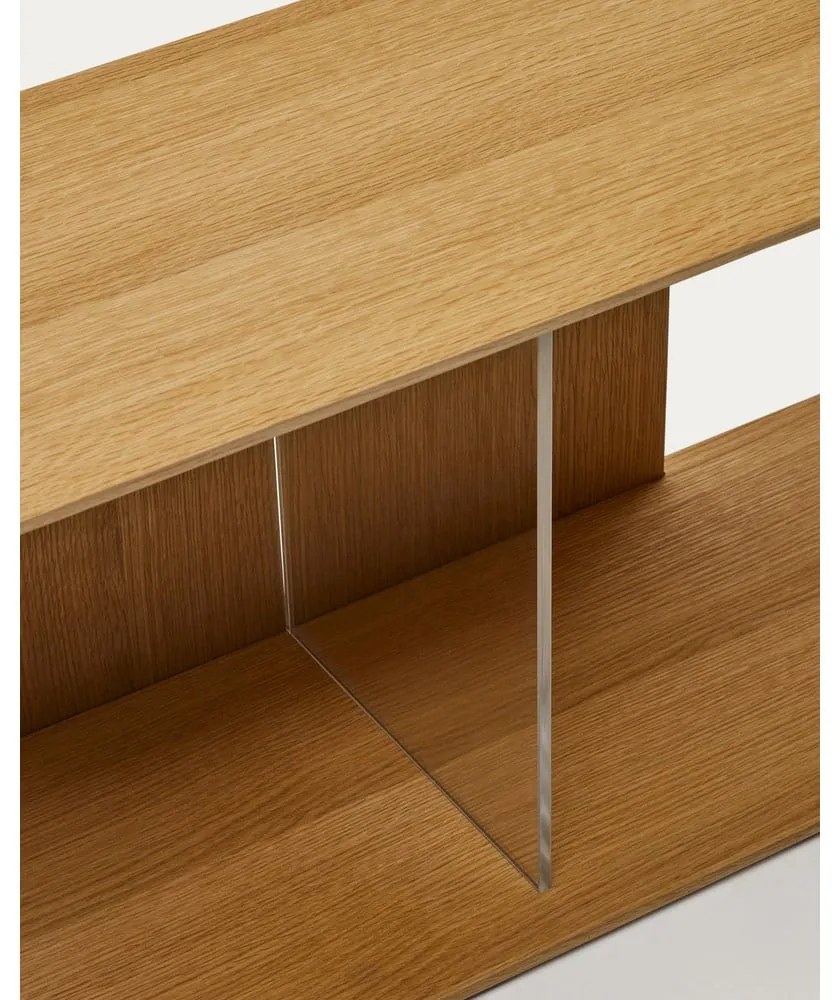 Natúr színű moduláris polcrendszer tölgyfa dekorral 101x38 cm Litto – Kave Home