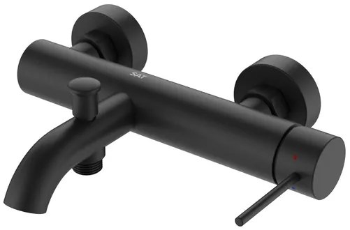 Kád csaptelep SAT Aurum zuhanyszett nélkül 150 mm fekete matt SATBAUR222C