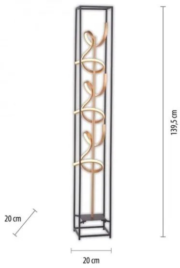 Paul Neuhaus 415-18 - LED Szabályozható állólámpa SELINA 3xLED/10,2W/230V