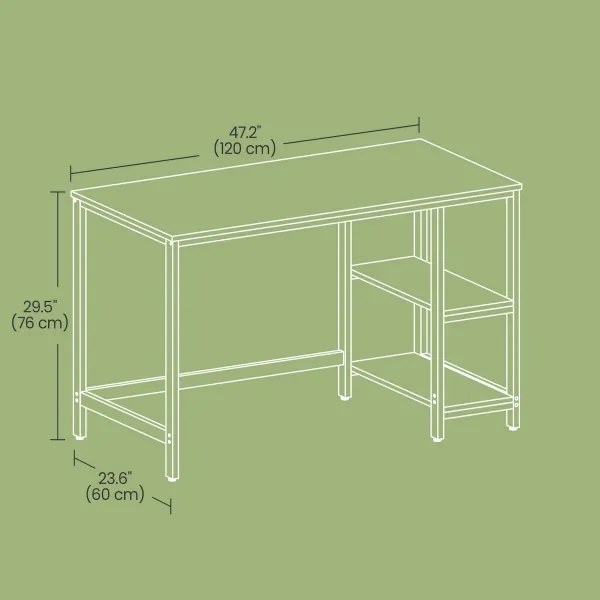 SOLEA íróasztal, barna/fekete