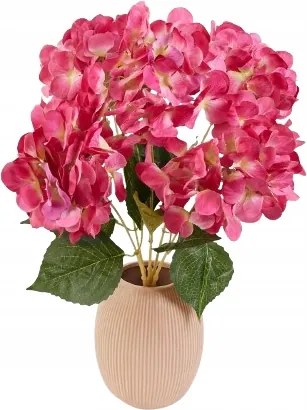 Mesterséges Hortenzia Csokor 48cm Levéllel Mesterséges Nagykereskedelmi Váza
