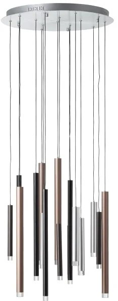 Brilliant -LED dimmelhető kábeles függőlámpa CEMBALO LED/70W/230V króm/fekete/barna