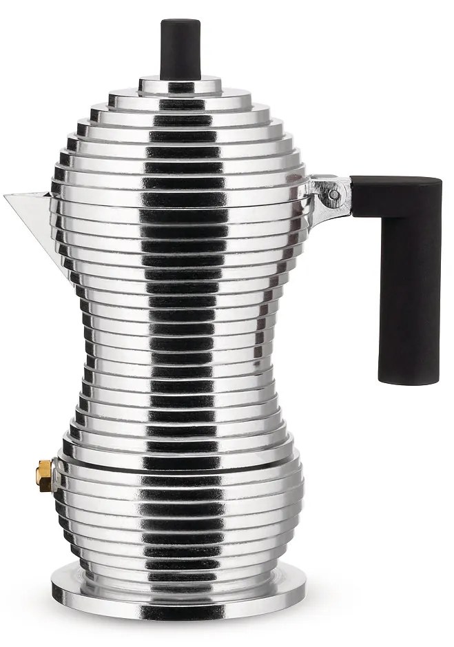 Pulcina eszpresszó kávéfőző, 70ml, fekete - Alessi