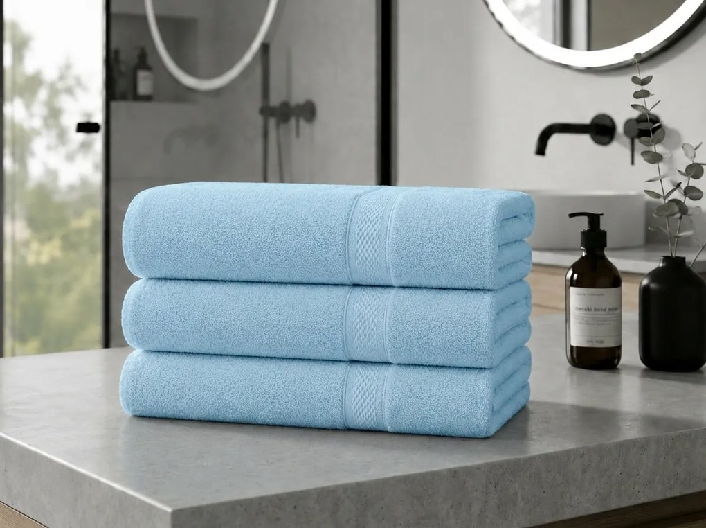 CLARYSSE ELEGANCE törölköző 60x110 cm világoskék, 100% pamut