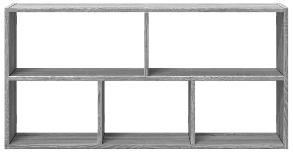 szürke sonoma színű szerelt fa fali polc 100 x 25 x 50 cm