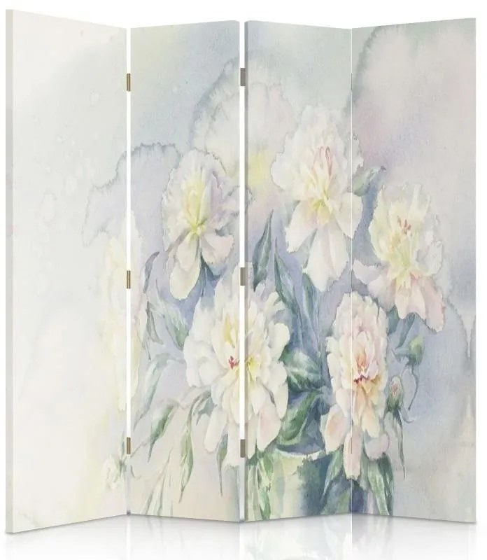Gario Paraván Lágy pasztell virágok Méret: 145 x 170 cm, Kivitelezés: Klasszikus paraván