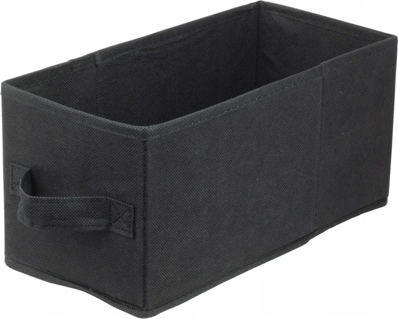 Textil tárolódoboz Lavita fekete 15x31x15