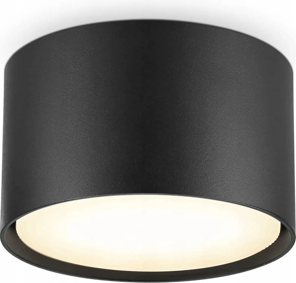 Mennyezeti spotlámpa kerek Boyir fekete