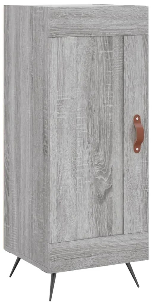 szürke sonoma szerelt fa magasszekrény 34,5 x 34 x 180 cm