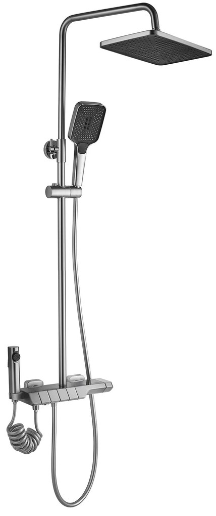 Zuhanyszett Termosztátos REA ROB Nickiel Brush INOX