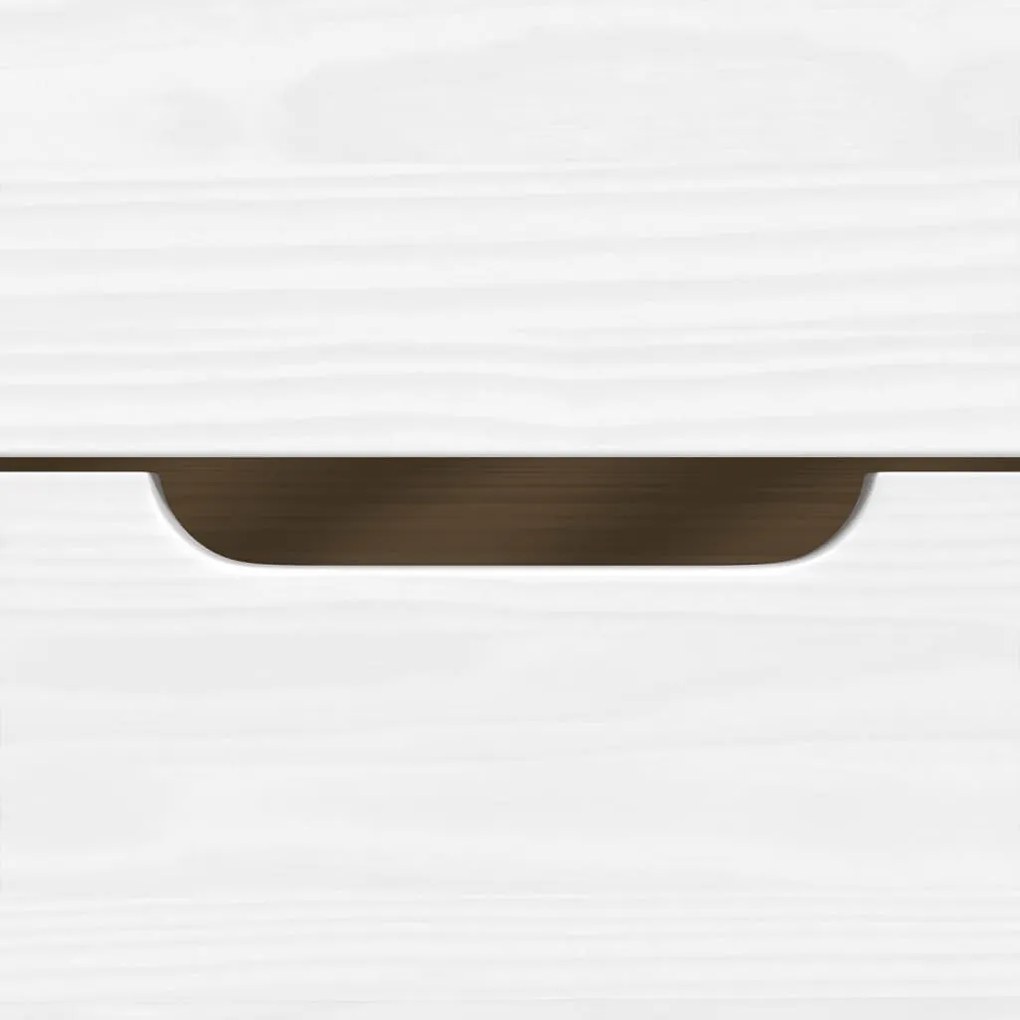 IRUN fehér tömör fenyőfa kanapéágy 5 fiókkal 90 x 200 cm