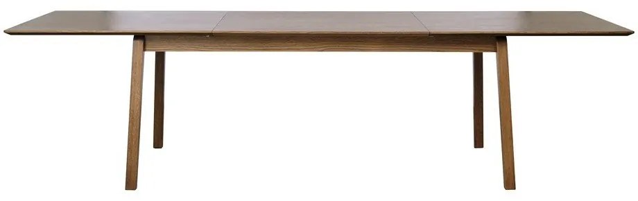 Bővíthető étkezőasztal tölgyfa dekoros asztallappal 95x190 cm Baro – Unique Furniture