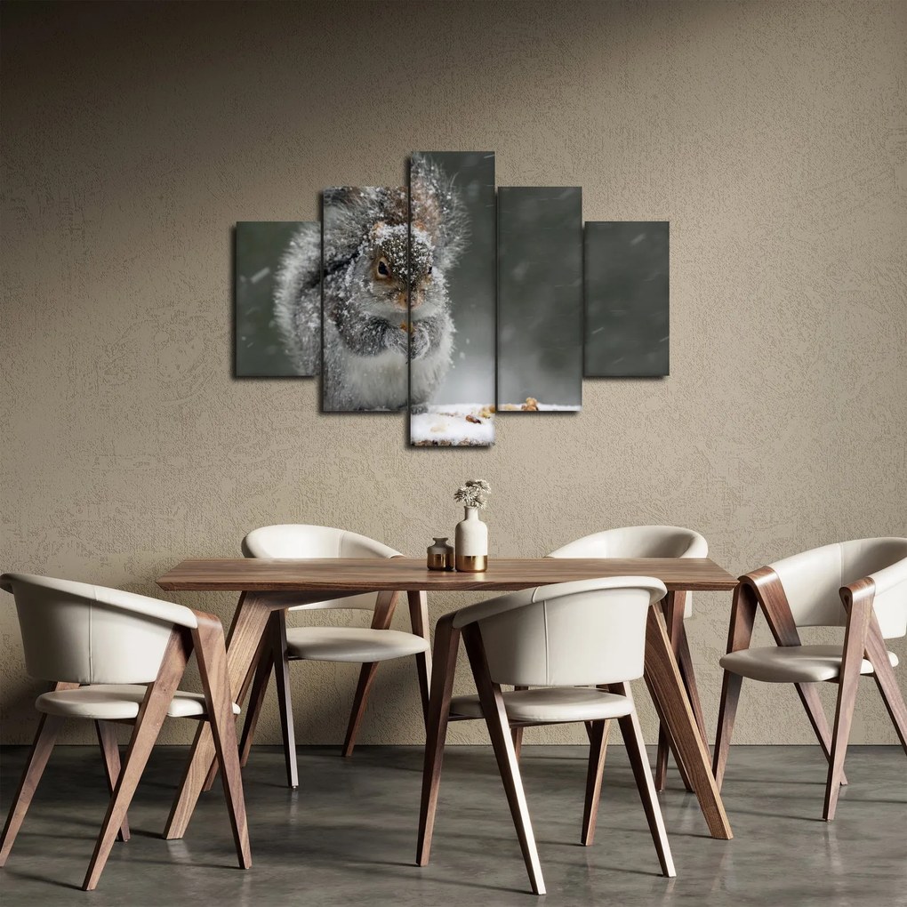 Kép - Mókus télen (150x105 cm)