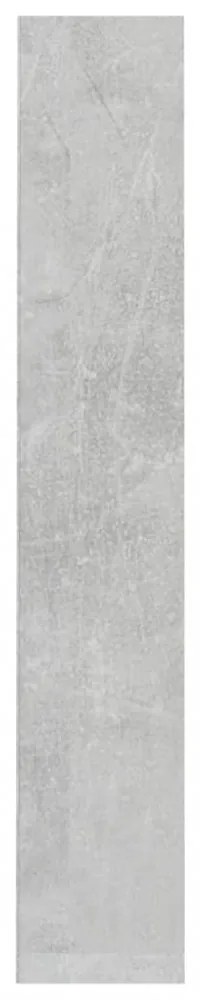 2 db betonszürke forgácslap CD-tartó szekrény 21 x 16 x 93,5 cm