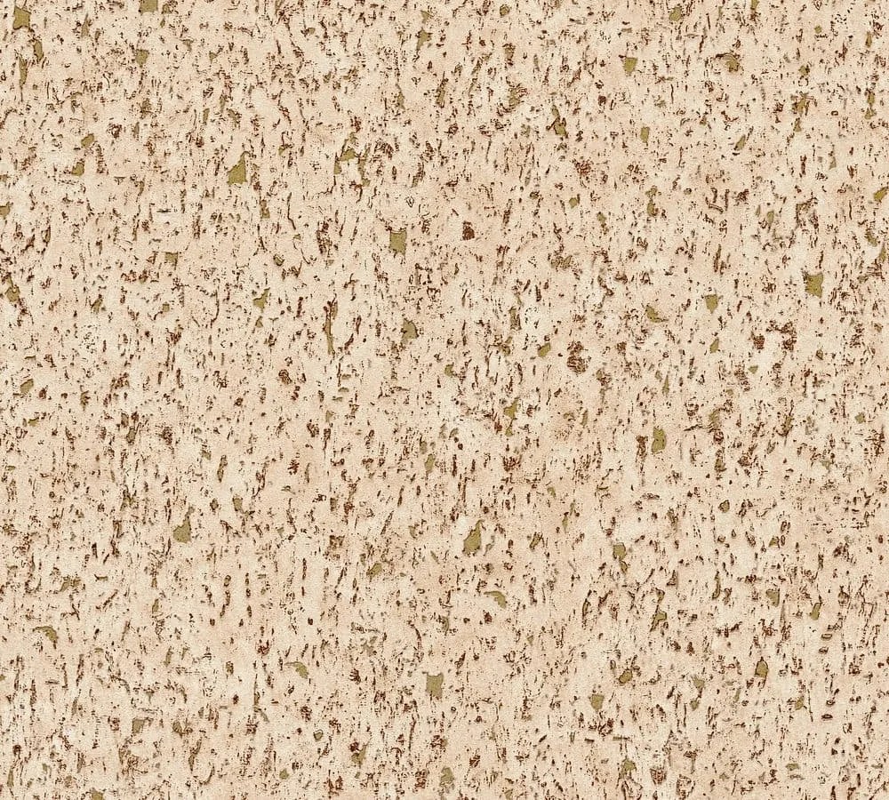 Fali tapéta parafa utánzat bézs árnyalatokban, fémes részletekkel