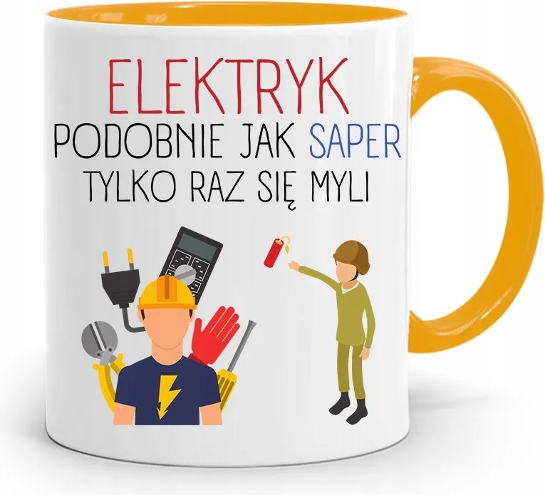 Sárga Bögre Elektromos Csak Egyszer Téved A fényképes nyomtatással