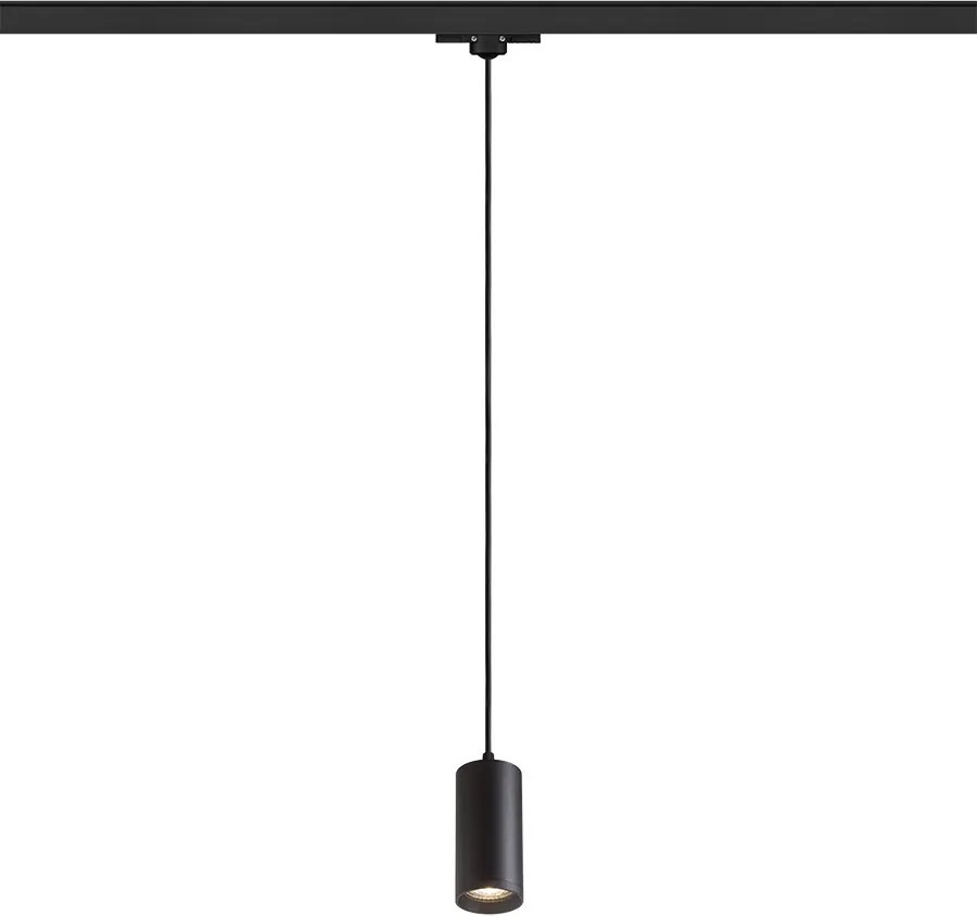 RENDL BELENOS függőlámpa háromáramkörös sínre fekete 230V LED GU10 9W