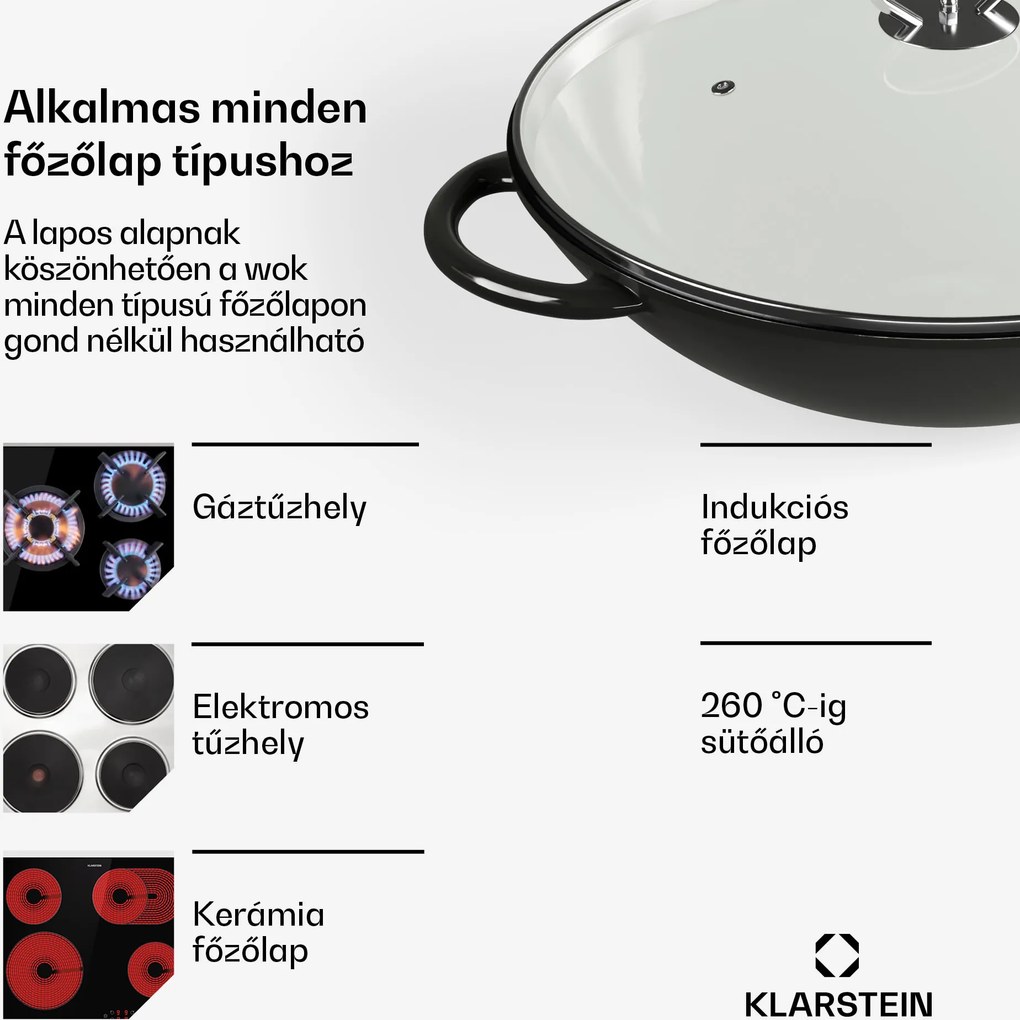 Klarstein Jersey Wok - fekete