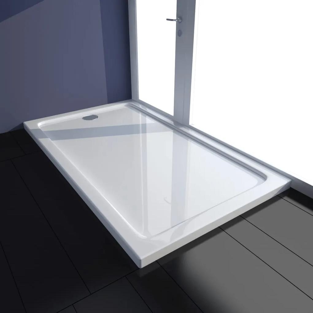 vidaXL fehér téglalap alakú ABS zuhanytálca 70 x 120 cm