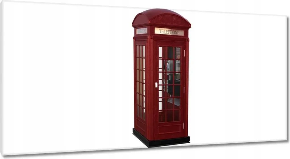 Vászonkép 115x55 Piros angol fülke