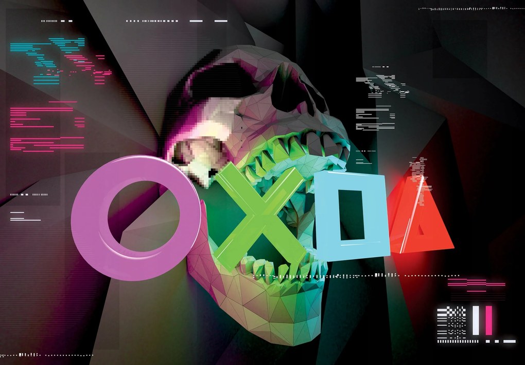 Fotótapéta Játékosoknak 3D hatású feliratok 208 x 146