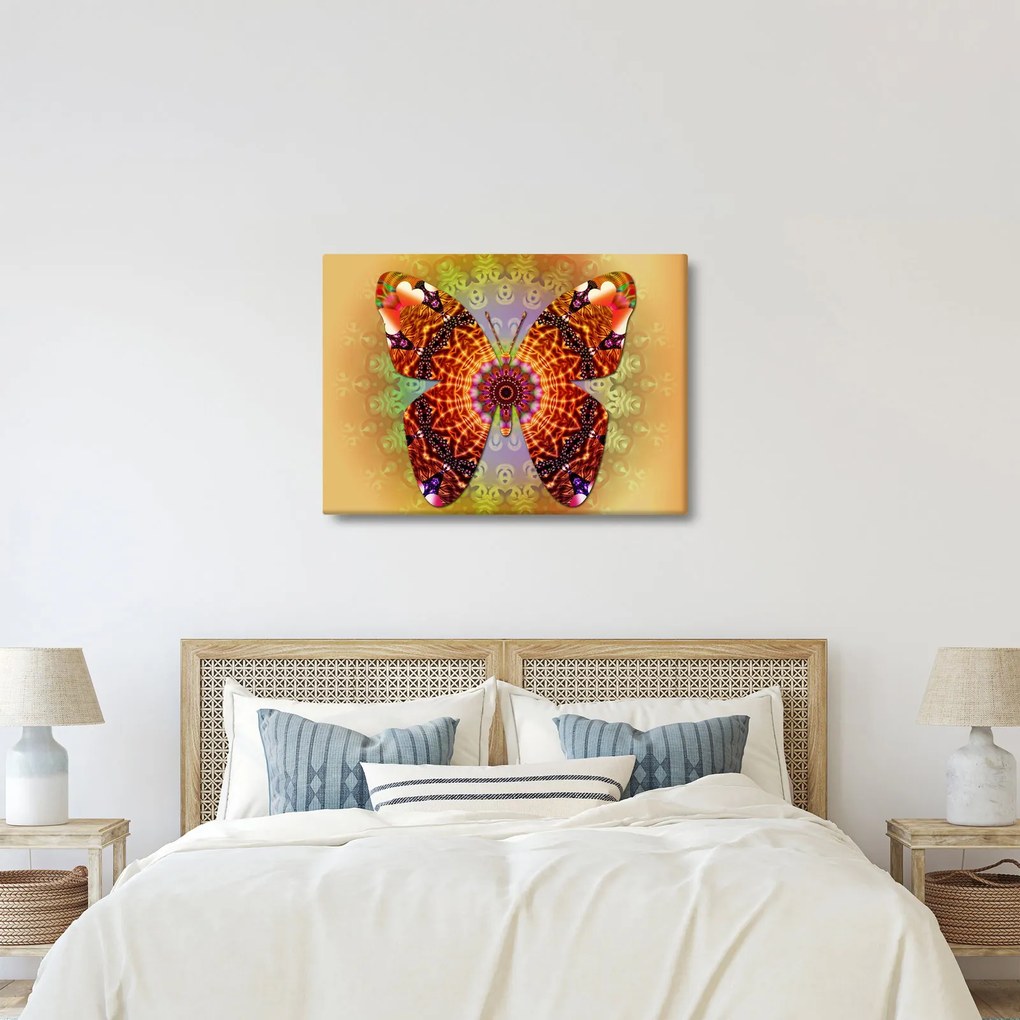 Kép - etno pillangó (70x50 cm)