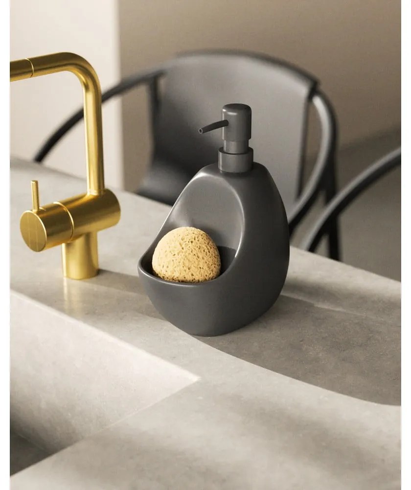 Fekete kerámia szappanadagoló 590 ml Joey – Umbra