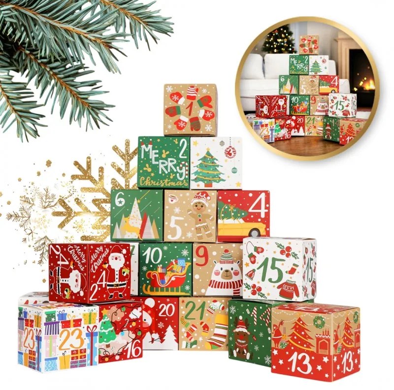 Adventi naptár BOXMAS DIY, 24 doboz